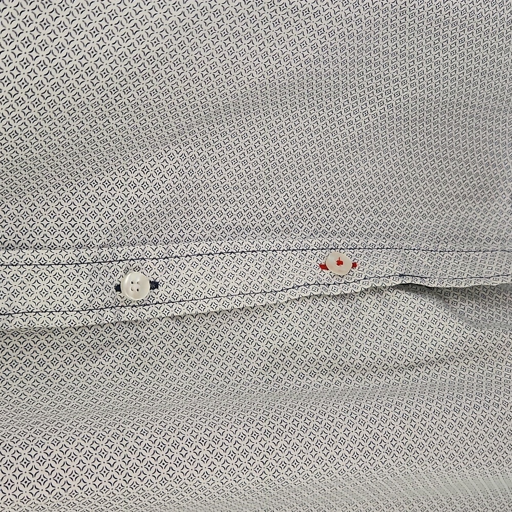 Projek Raw blue and white button down shirt, size large - Picture 6 of 9
